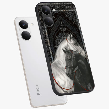 Majestic Ride Legacy Glass Case displayed in angled mockup highlighting sleek vehicle design with bold racing aesthetic.