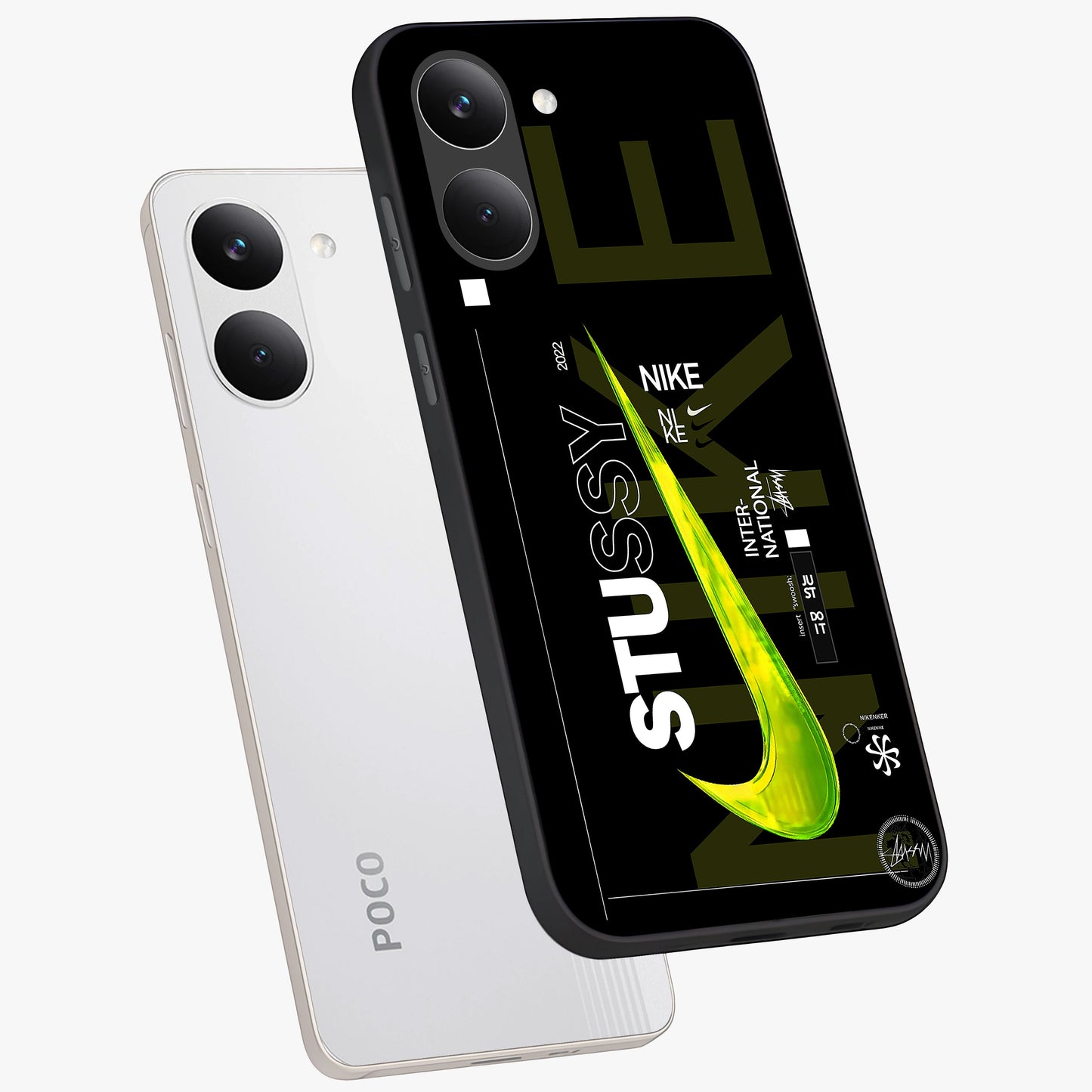 Neon Street Edition Glass Case displayed in angled mockup highlighting vibrant urban design with bold street aesthetic.