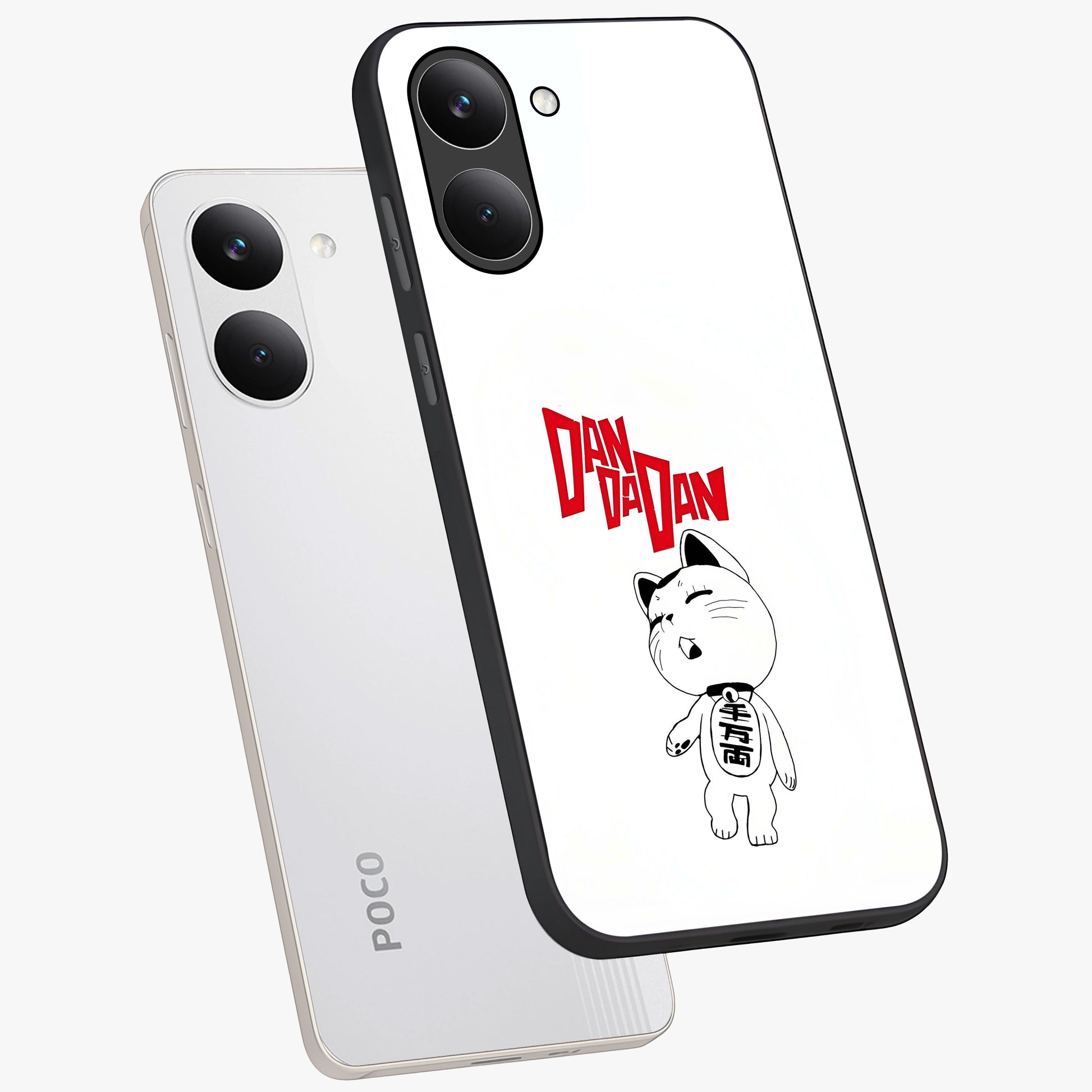 Playful Spirit Charm Glass Case displayed in angled mockup highlighting lively decorative design with playful aesthetic style.