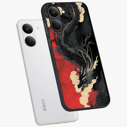 Shadow Dragon Fury Glass Case displayed in angled mockup highlighting powerful dragon illustration with dark fantasy aesthetic.