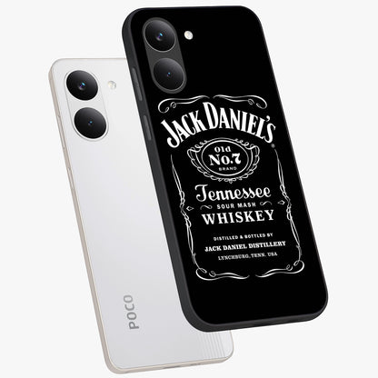 Vintage Whiskey Heritage Glass Case displayed in angled mockup highlighting retro beverage themed design with heritage aesthetic.