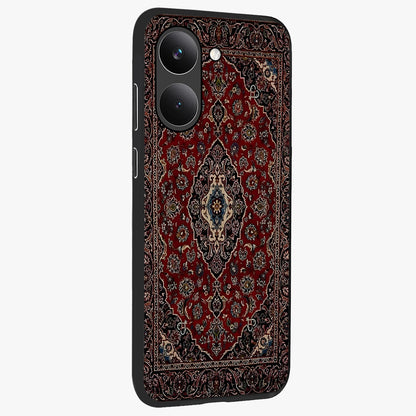 Heritage Carpet Royale Glass Case upright view showcasing detailed ornamental artwork with luxurious traditional theme.