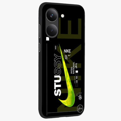 Neon Street Edition Glass Case upright view showcasing colorful neon artwork with modern street culture theme.