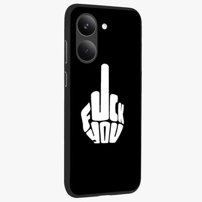 Rebel Mode On Glass Case upright view showcasing striking statement artwork with bold rebellious theme.