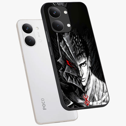 Berserker Blood Oath Glass Case displayed in angled mockup highlighting dark fantasy graphic design and powerful theme.
