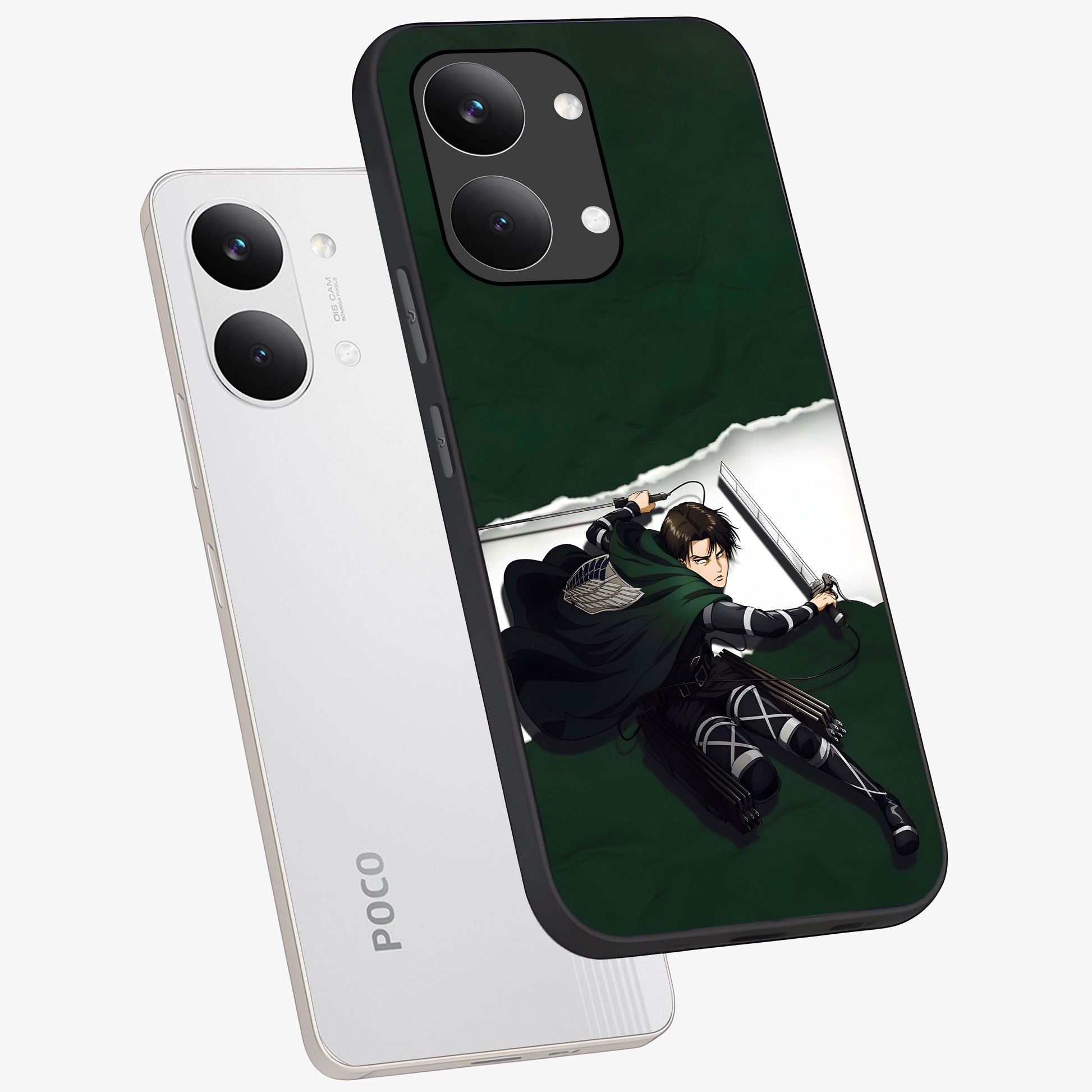 Emerald War Vanguard Glass Case displayed in angled mockup highlighting intense battle inspired design with emerald tone aesthetic.