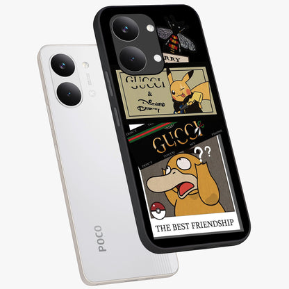 Gucci Play Mashup Glass Case displayed in angled mockup highlighting stylish fashion mashup design with bold aesthetic.