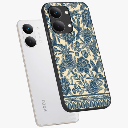Heirloom Wild Bloom Glass Case displayed in angled mockup highlighting botanical bloom design with classic aesthetic style.