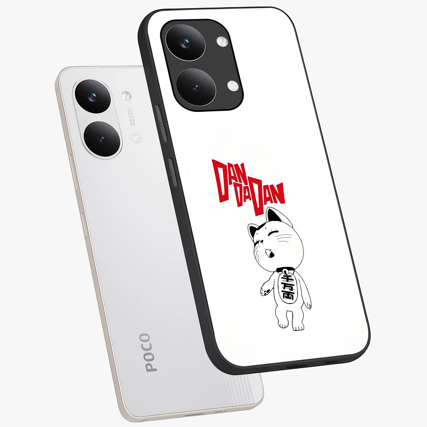 Playful Spirit Charm Glass Case displayed in angled mockup highlighting lively decorative design with playful aesthetic style.
