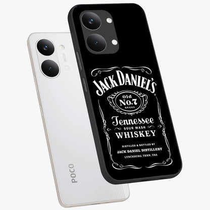 Vintage Whiskey Heritage Glass Case displayed in angled mockup highlighting retro beverage themed design with heritage aesthetic.