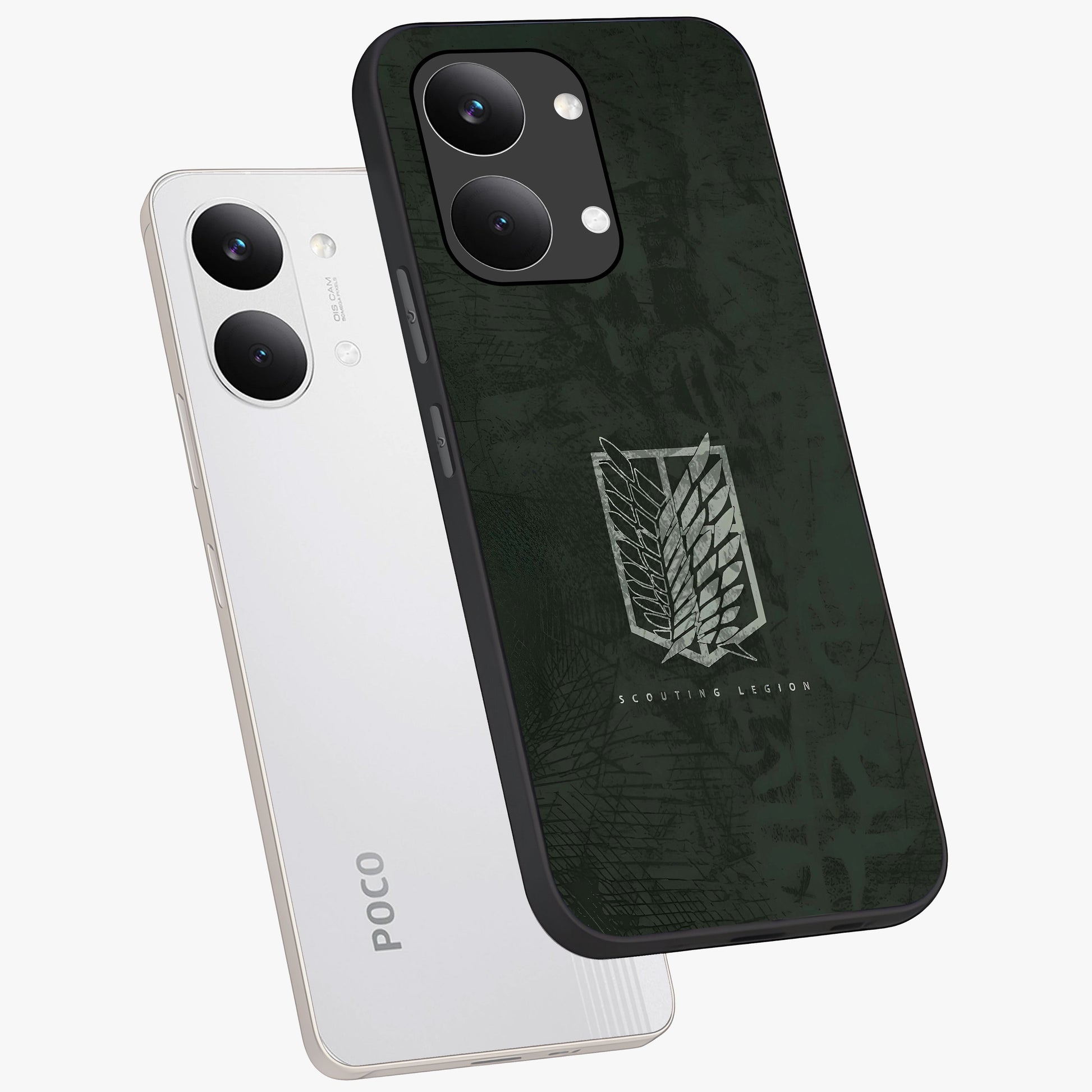 Wings Of Freedom Glass Case displayed in angled mockup highlighting graceful wing design with inspirational aesthetic.