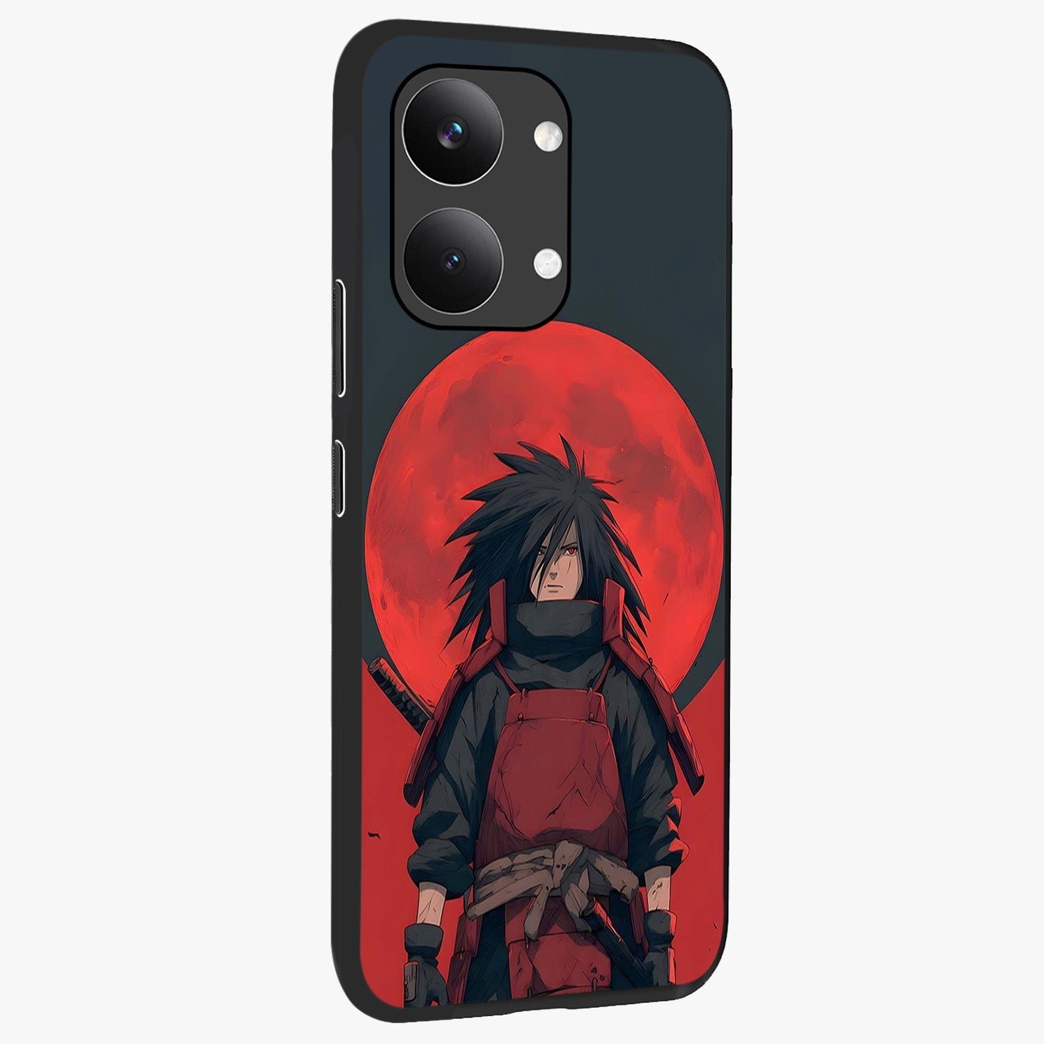 Crimson Moon Warlord Glass Case upright view showcasing powerful warlord artwork with dark celestial theme.