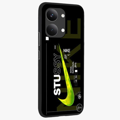 Neon Street Edition Glass Case upright view showcasing colorful neon artwork with modern street culture theme.