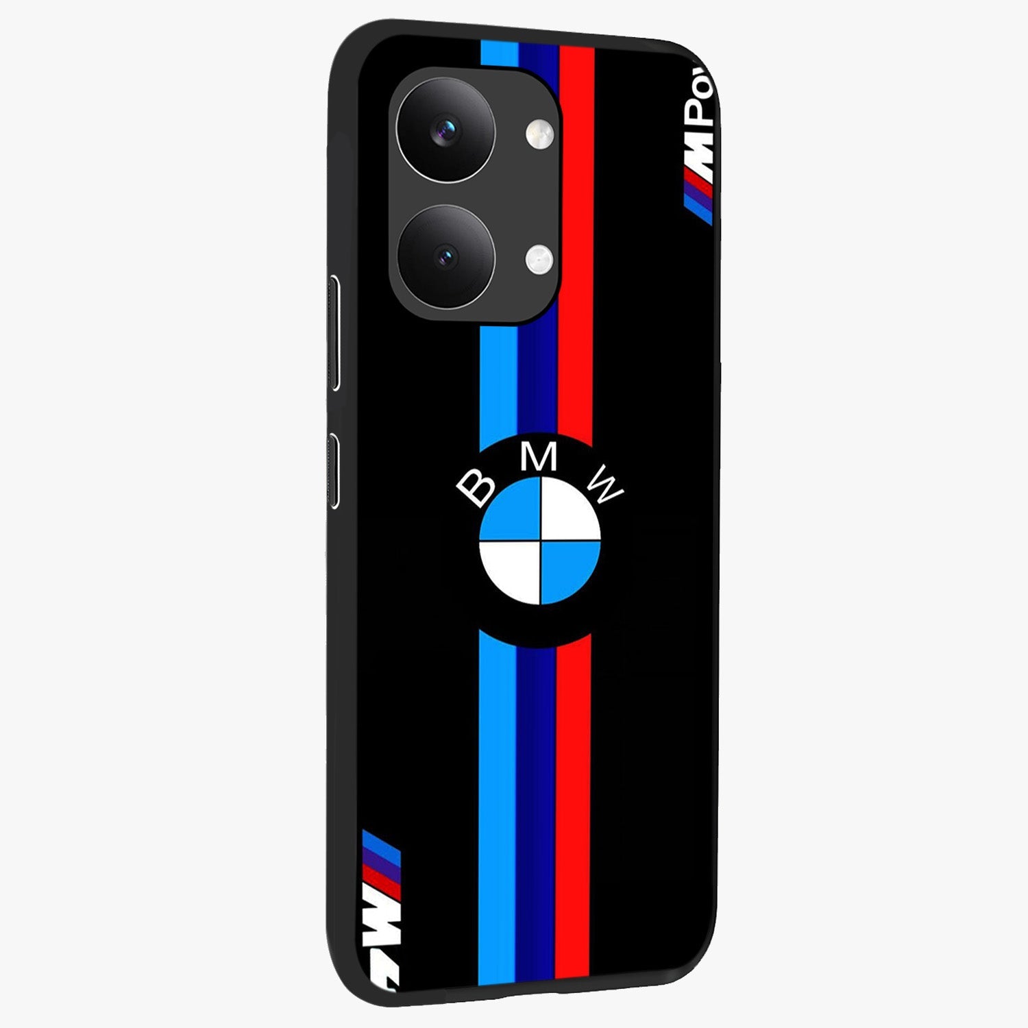 Turbo BMW Beast Glass Case upright view showcasing powerful car artwork with modern motorsport theme.