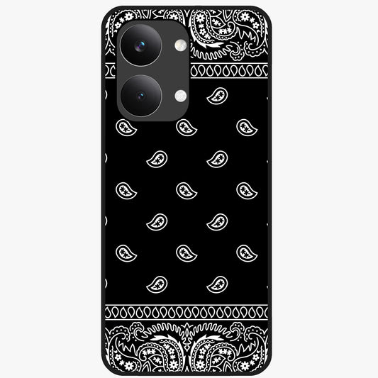 Retro Rebel Threads Glass Case showing flat back view with vintage street style artwork and glossy glass finish.
