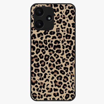 Savage Chic Pattern Glass Case showing flat back view with stylish patterned artwork and glossy glass finish.