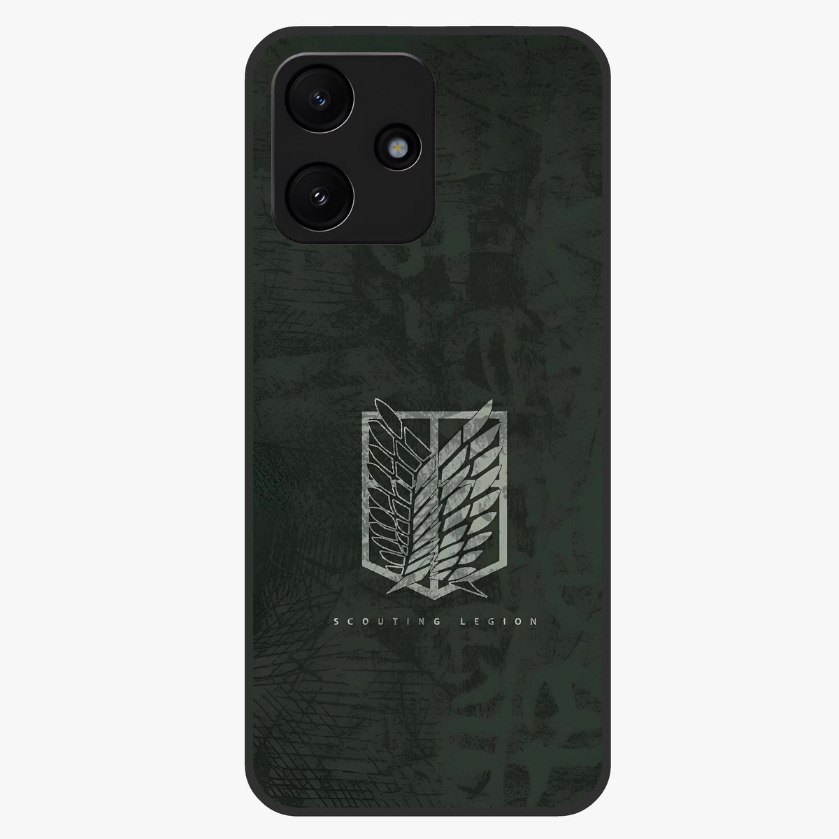 Wings Of Freedom Glass Case showing flat back view with symbolic wings artwork and glossy glass finish.
