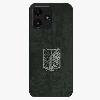 Wings Of Freedom Glass Case showing flat back view with symbolic wings artwork and glossy glass finish.