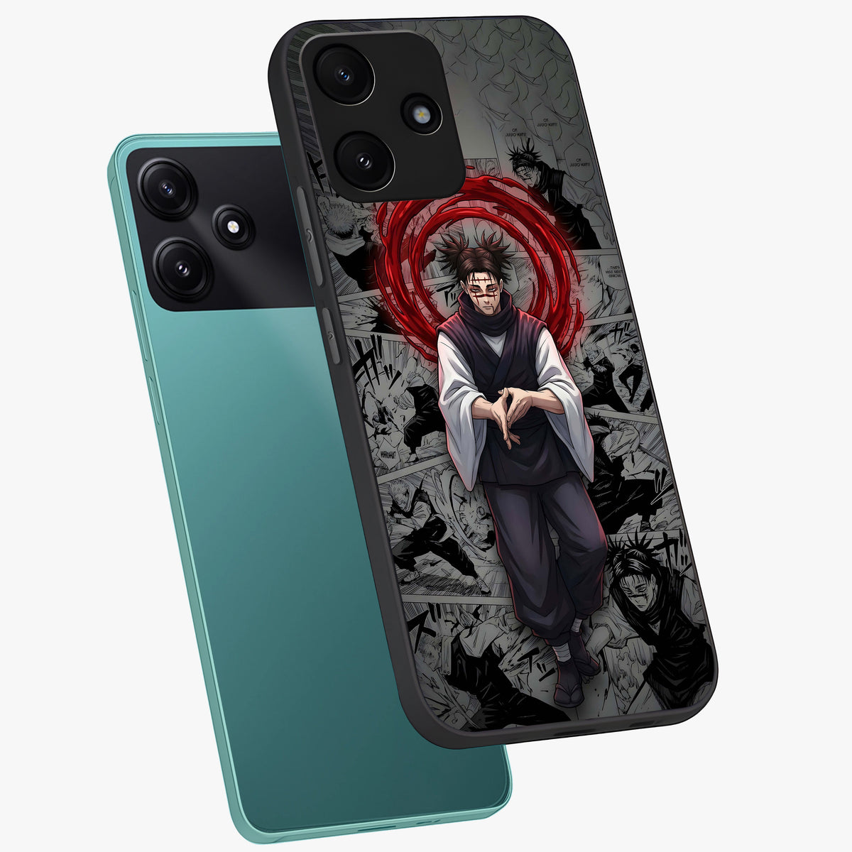 Cursed Ritual Ascension Glass Case displayed in angled mockup highlighting mystical ritual illustration with supernatural aesthetic.