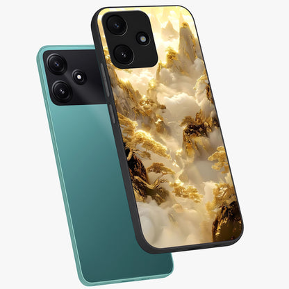 Gates Of Illumination Glass Case displayed in angled mockup highlighting radiant portal inspired design with fantasy aesthetic.