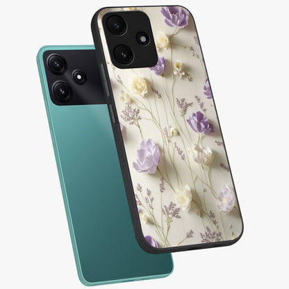 Lilac Breeze Harmony Glass Case displayed in angled mockup highlighting calm lilac breeze design with soothing aesthetic style.