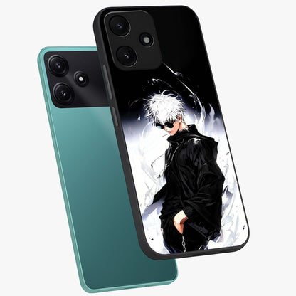 Limitless Shadow King Glass Case displayed in angled mockup highlighting dramatic dark hero design with intense aesthetic.