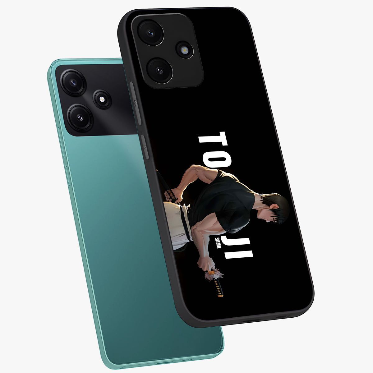 Midnight Blade Resolve Glass Case displayed in angled mockup highlighting powerful blade illustration with dramatic dark aesthetic.