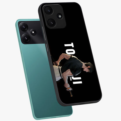 Midnight Blade Resolve Glass Case displayed in angled mockup highlighting powerful blade illustration with dramatic dark aesthetic.