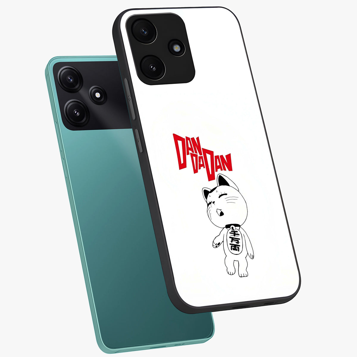 Playful Spirit Charm Glass Case displayed in angled mockup highlighting lively decorative design with playful aesthetic style.