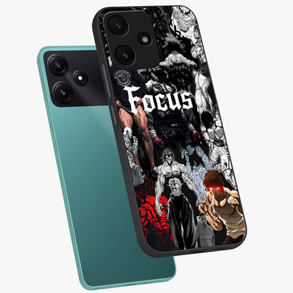 Relentless Power Focus Glass Case displayed in angled mockup highlighting bold statement design with modern aesthetic style.
