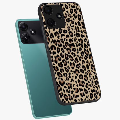 Savage Chic Pattern Glass Case displayed in angled mockup highlighting bold fashion inspired design with chic aesthetic.