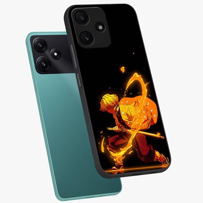 Thunder Flame Execution Glass Case displayed in angled mockup highlighting dramatic fire themed design with intense fantasy aesthetic.