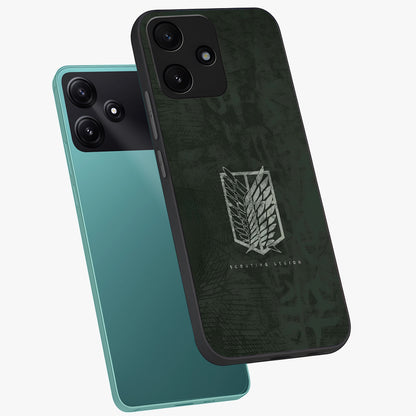 Wings Of Freedom Glass Case displayed in angled mockup highlighting graceful wing design with inspirational aesthetic.