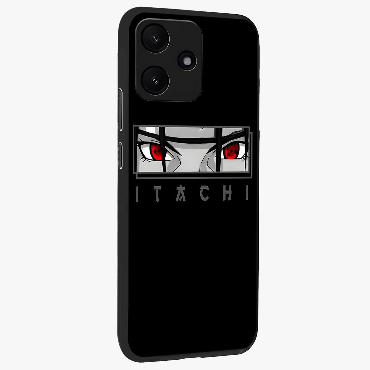 Scarlet Gaze Dominance Glass Case upright view showcasing powerful dramatic artwork with dominant artistic theme.