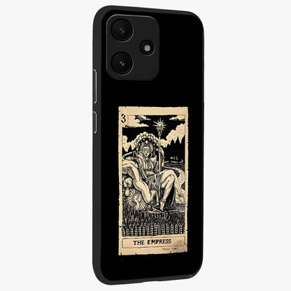 The Empress Glass Case upright view showcasing powerful empress themed artwork with luxurious artistic theme.