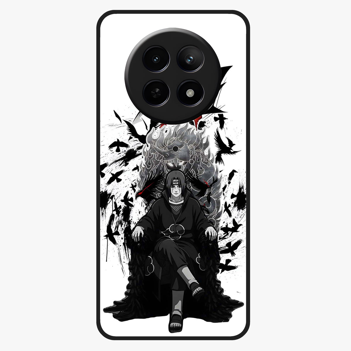 Uchiha Shadow Throne Glass Case For Realme 12
