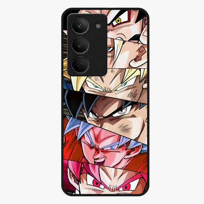 Anime Character Glass Case showing flat back view with vibrant anime artwork and glossy glass finish.