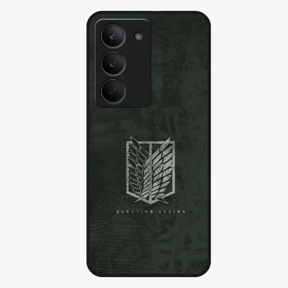 Wings Of Freedom Glass Case showing flat back view with symbolic wings artwork and glossy glass finish.