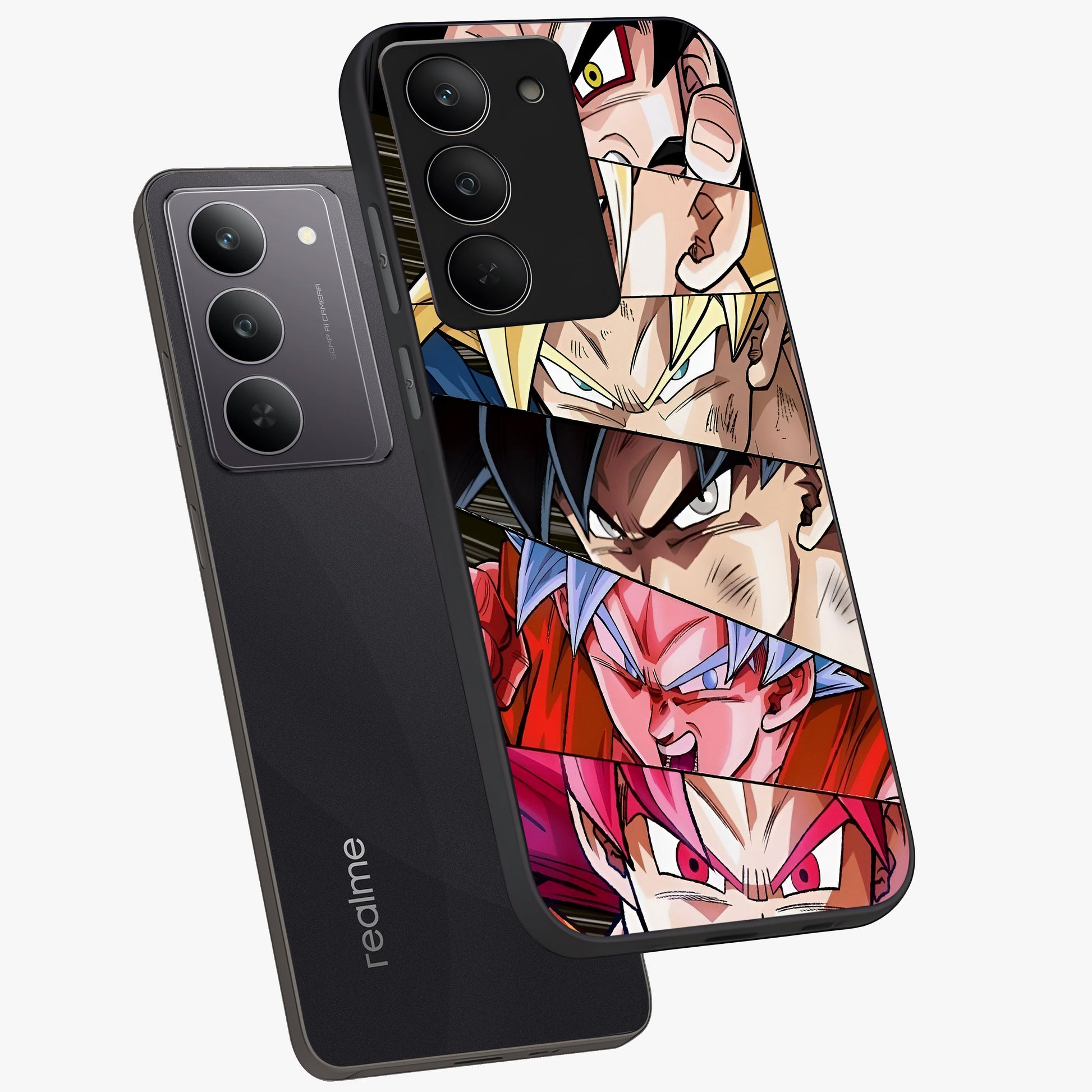 Anime Character Glass Case displayed in angled mockup highlighting colorful anime character illustration.
