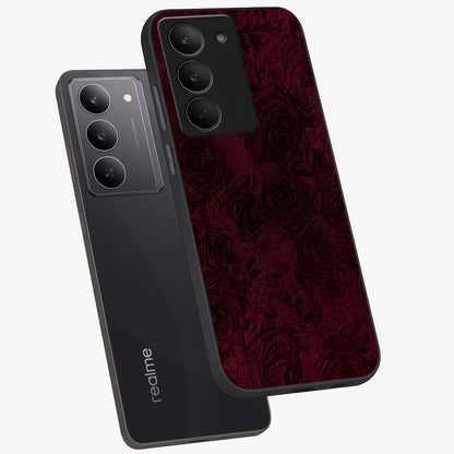Crimson Fade Flow Glass Case displayed in angled mockup highlighting smooth gradient design with modern aesthetic style.