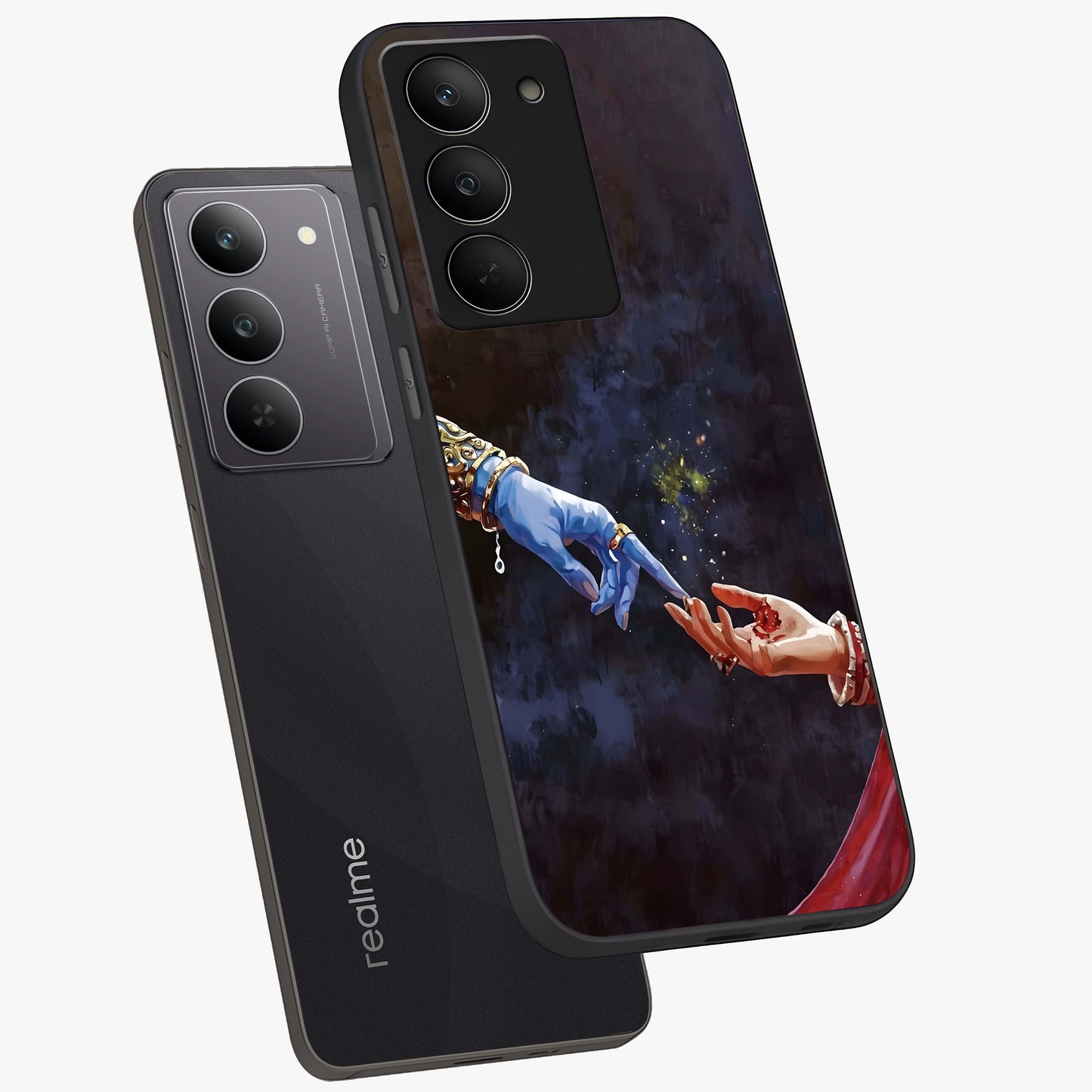 Divine Touch Eternal Glass Case displayed in angled mockup highlighting elegant divine inspired design with calm aesthetic style.