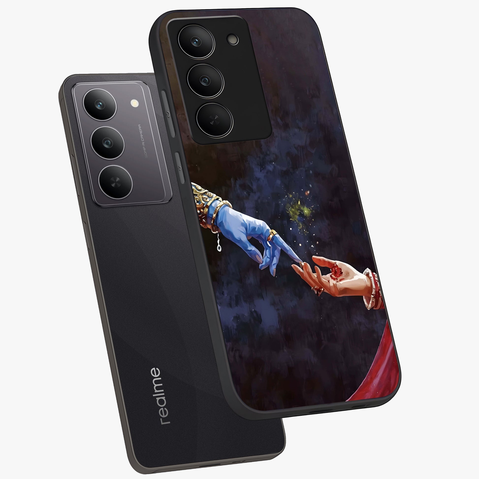 Divine Touch Eternal Glass Case displayed in angled mockup highlighting elegant divine inspired design with calm aesthetic style.