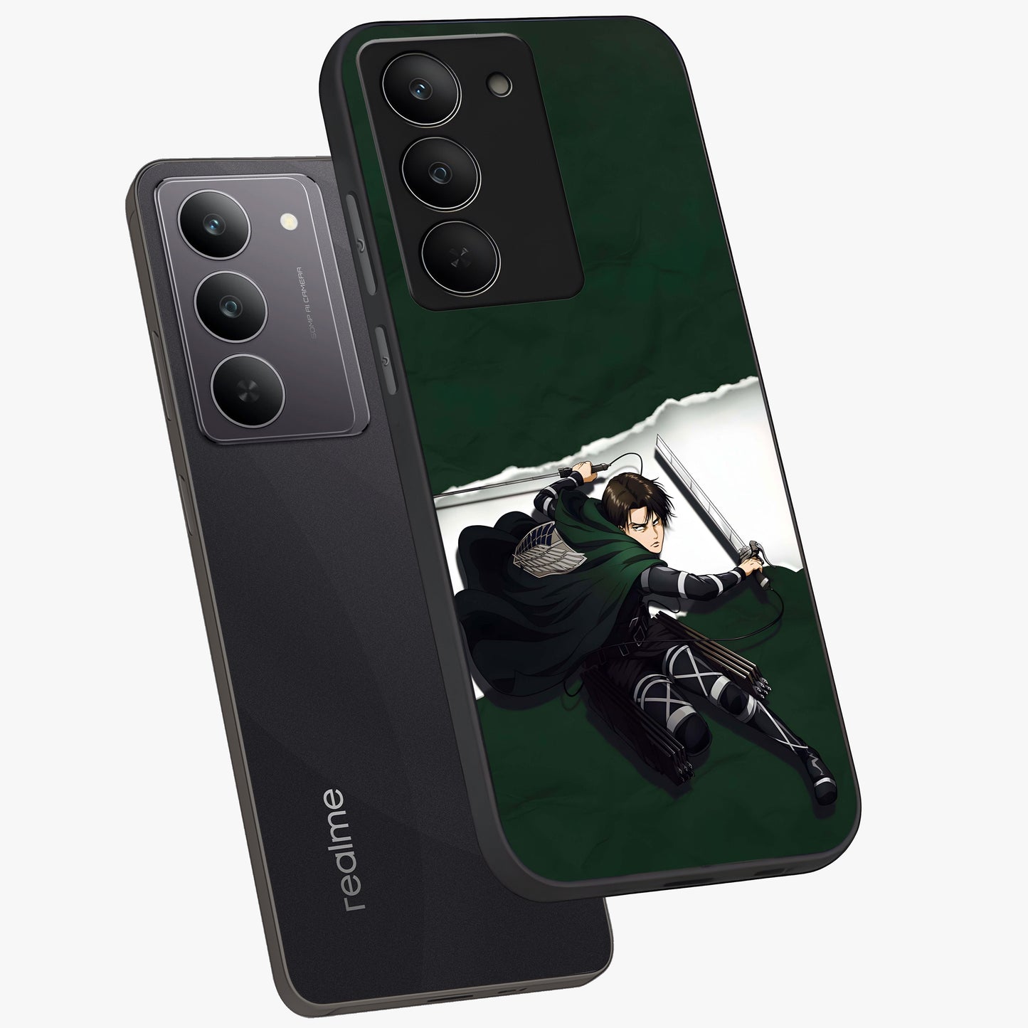 Emerald War Vanguard Glass Case displayed in angled mockup highlighting intense battle inspired design with emerald tone aesthetic.