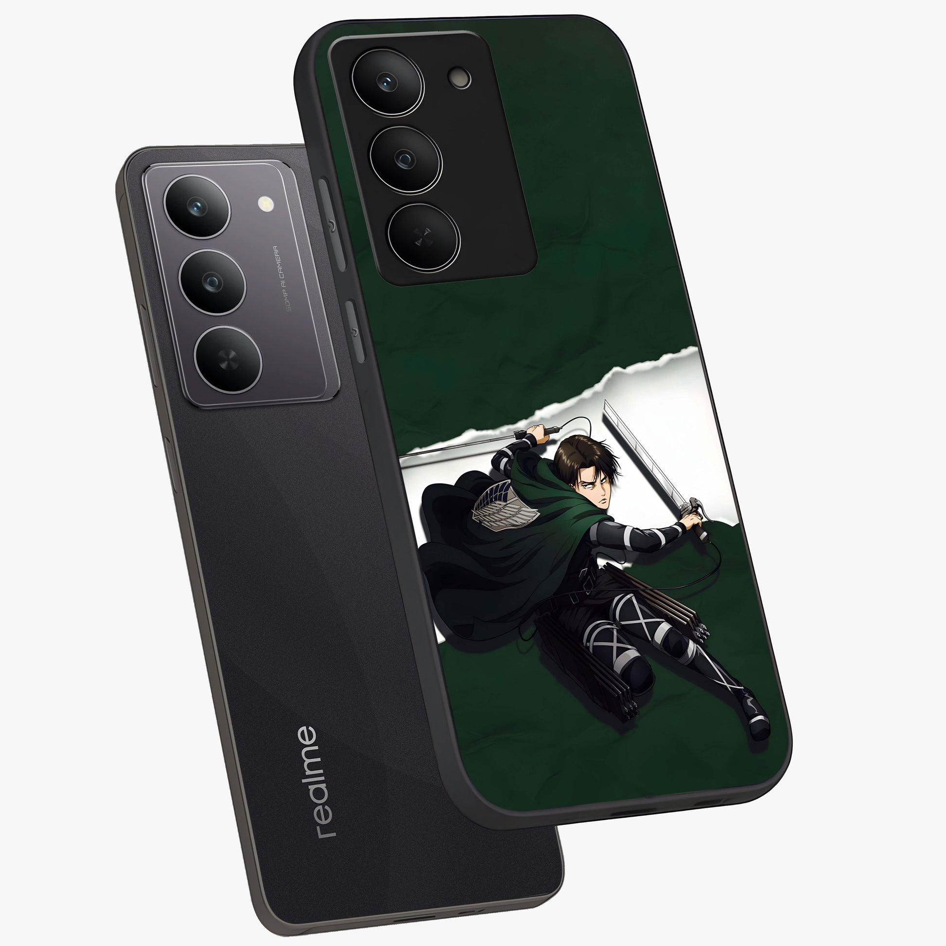 Emerald War Vanguard Glass Case displayed in angled mockup highlighting intense battle inspired design with emerald tone aesthetic.