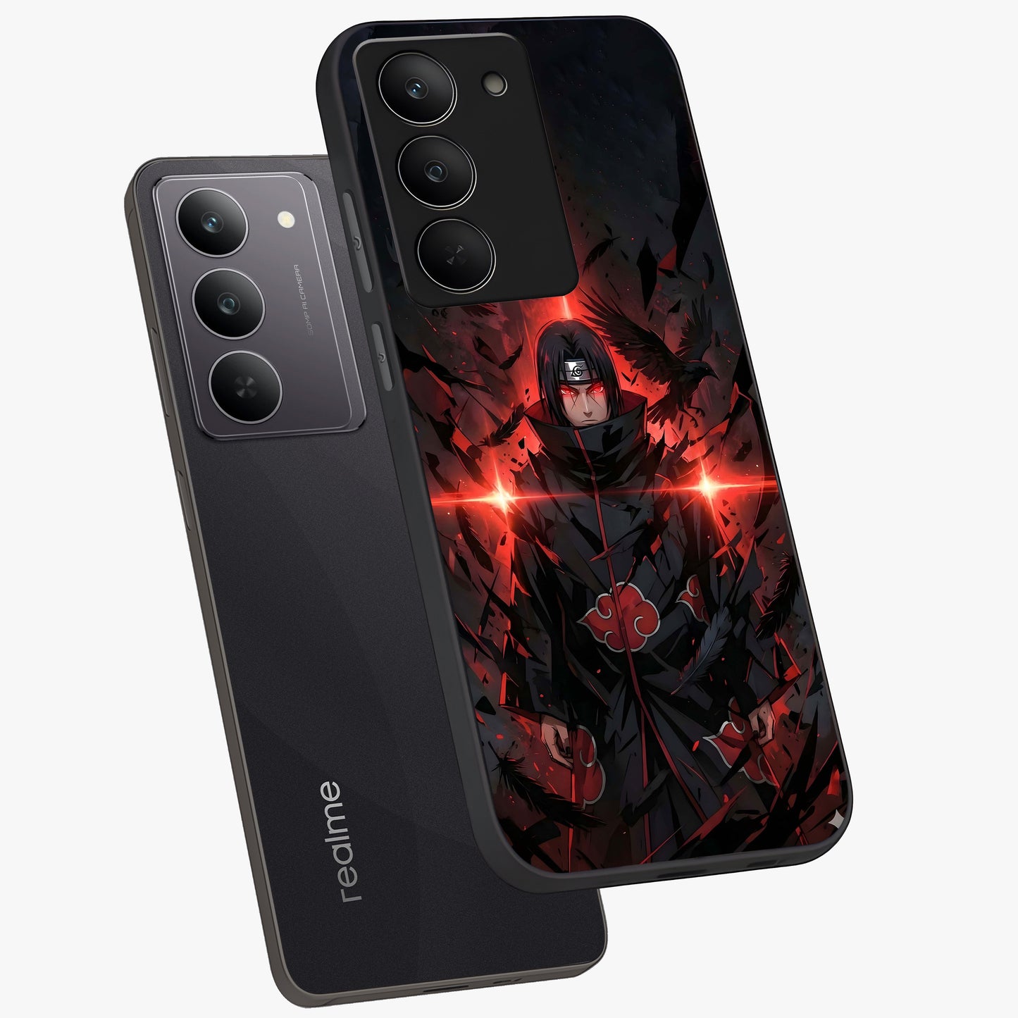 Focused Blade Discipline Glass Case displayed in angled mockup highlighting clean minimal text artwork with modern aesthetic style.