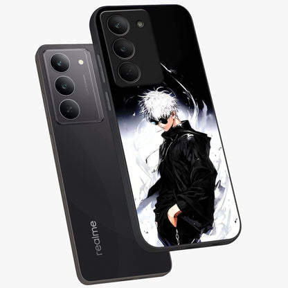 Limitless Shadow King Glass Case displayed in angled mockup highlighting dramatic dark hero design with intense aesthetic.
