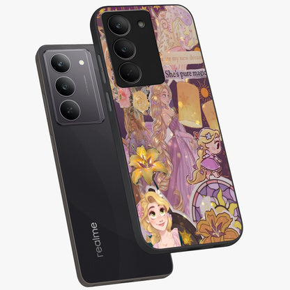 Magical Tangled Dream Glass Case displayed in angled mockup highlighting whimsical fantasy design with magical aesthetic.