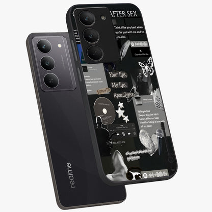 Midnight Love Echo Glass Case displayed in angled mockup highlighting elegant love inspired design with deep aesthetic style.