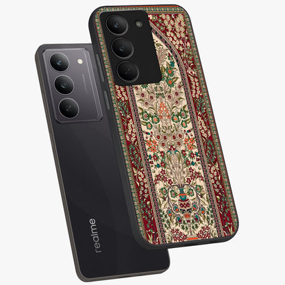 Persian Inspired Glass Case displayed in angled mockup highlighting intricate traditional design with elegant cultural aesthetic.