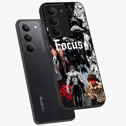 Relentless Power Focus Glass Case displayed in angled mockup highlighting bold statement design with modern aesthetic style.